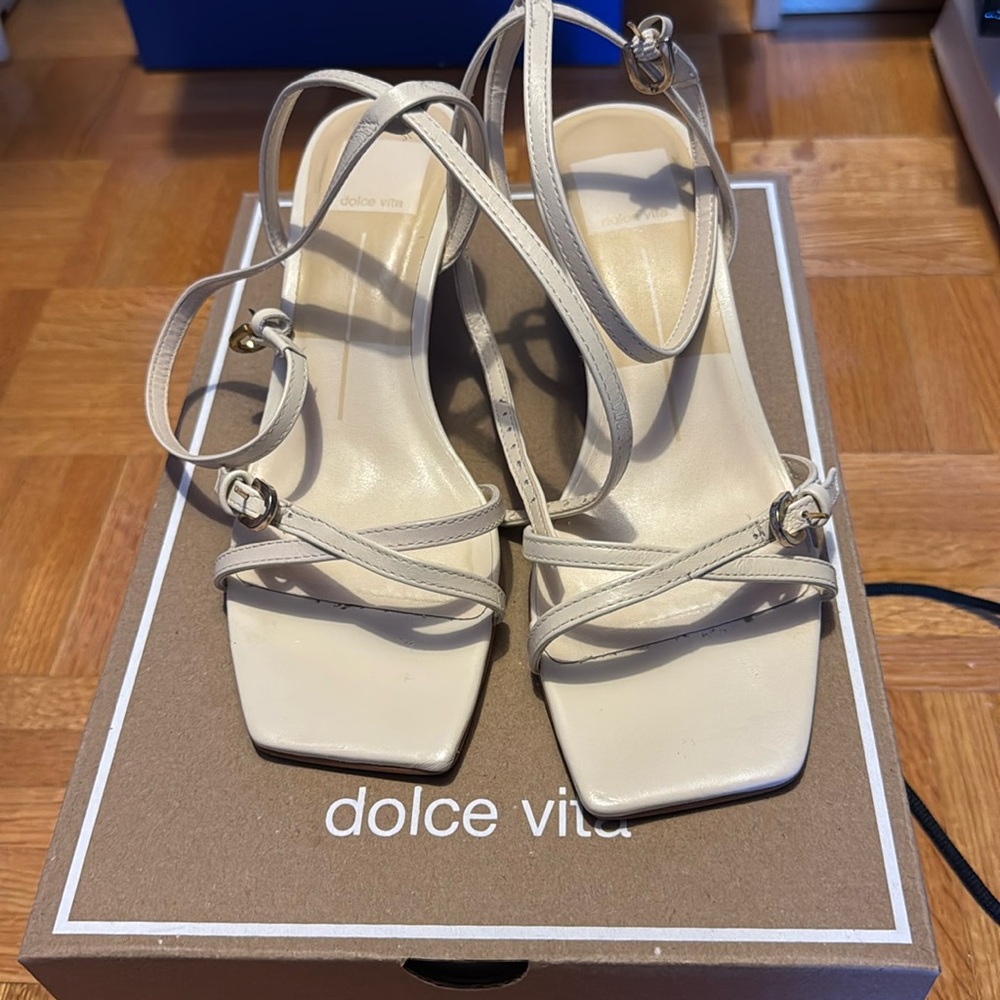 Dolce vita white sandals